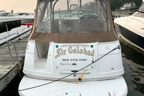 Slide: The Image of 2004 Chaparral Signature 350 boat named "Sir Galahad" docked at marina. - 3