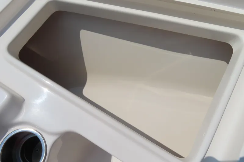 Slide: The Image of Storage compartment of a 2017 Key West 203 FS boat, featuring a sleek design. - 11
