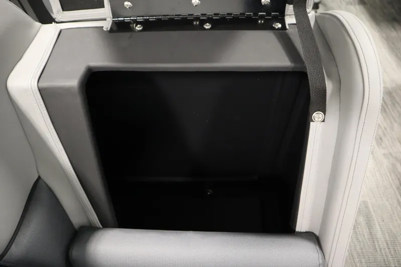 Slide: The Image of Storage compartment in 2026 Bentley Pontoons LE 180 CR boat. - 26