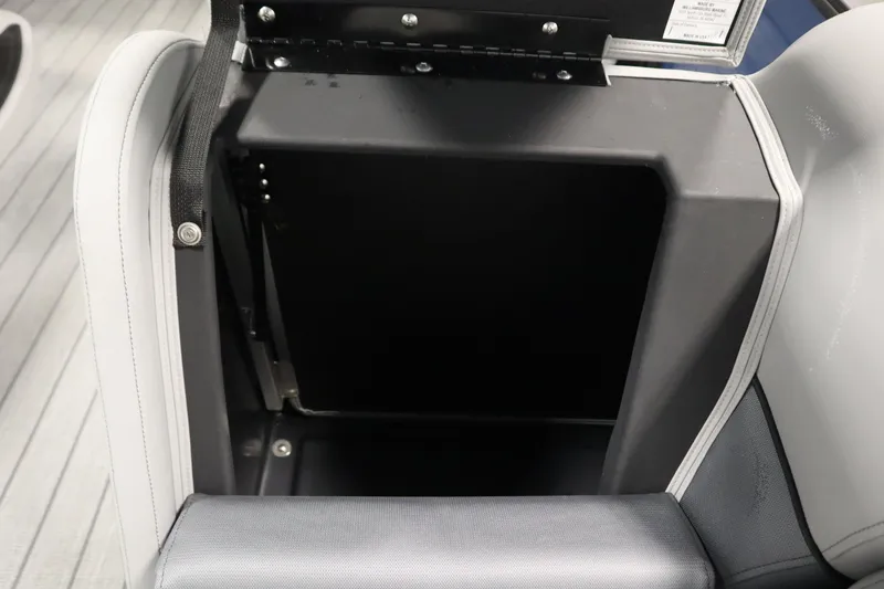 Slide: The Image of Interior storage compartment of 2025 Bentley Pontoons Elite 253 Admiral Tri-toon. - 12