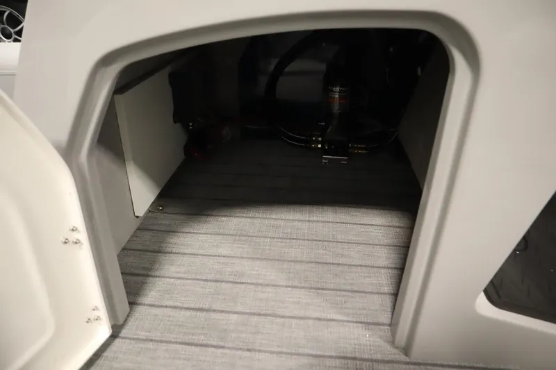 Slide: The Image of Interior storage compartment of 2025 Bentley Pontoons Elite 253 Admiral Tri-toon. - 21