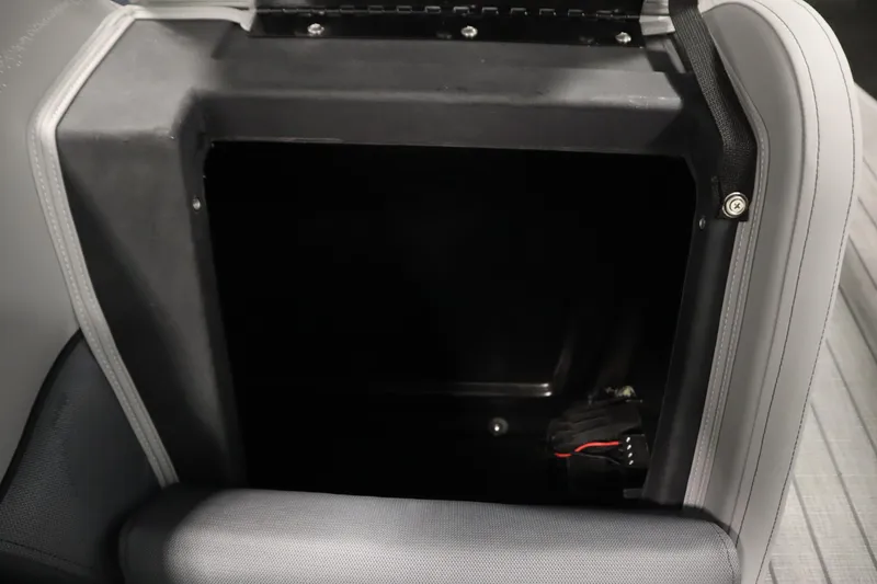 Slide: The Image of Storage compartment in 2025 Bentley Pontoons Elite 253 Admiral Tri-toon boat. - 36