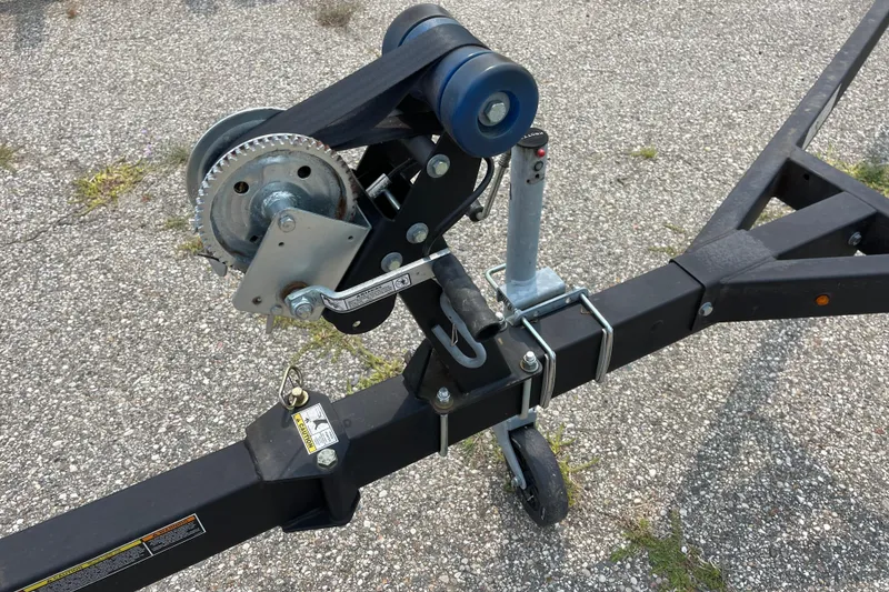 Slide: The Image of Trailer hitch and winch system for 2020 Bayliner Element boat. - 22