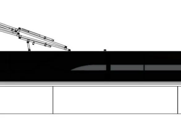 Slide: The Image of 2025 Bentley Pontoons Legacy 243 DL Navigator Tri-toon side view illustration. - 41