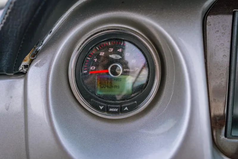 Slide: The Image of Close-up of 2018 Chaparral 224 Sunesta boat dashboard gauge. - 6