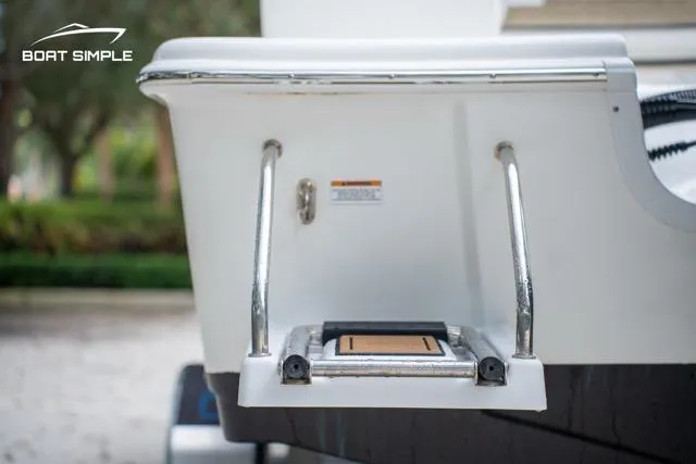 Slide: The Image of 2024 Sea Pro 208 Bay boat ladder and platform detail. - 14