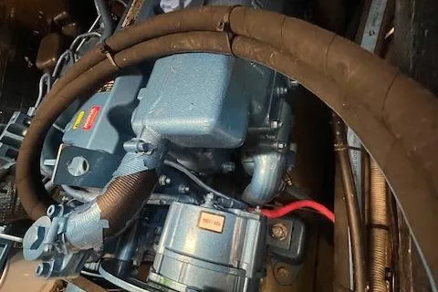 Slide: The Image of Engine compartment of 1986 Little Harbor AFt Cockpit K/CB Sloop sailboat. - 46