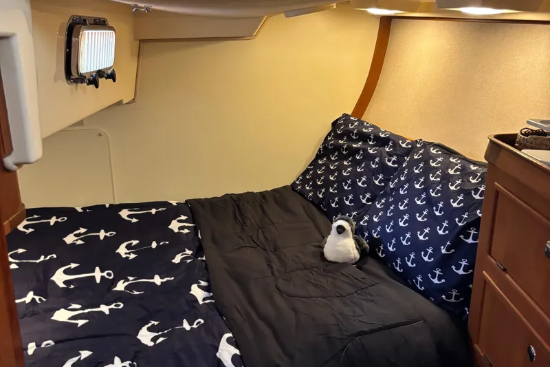 Slide: The Image of Aft cabin, spacious and comfy. - 32