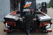 Slide: The Image of 2016 Bullet 21XRD boat with 300XS engine, rear view. - 12