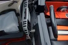 Slide: The Image of 2016 Bullet 21XRD boat dashboard with steering wheel and control panel. - 6