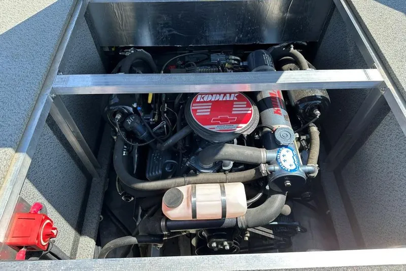 Slide: The Image of 2021 Thunder Jet Skeena Classic Jet engine compartment with Kodiak marine engine. - 4