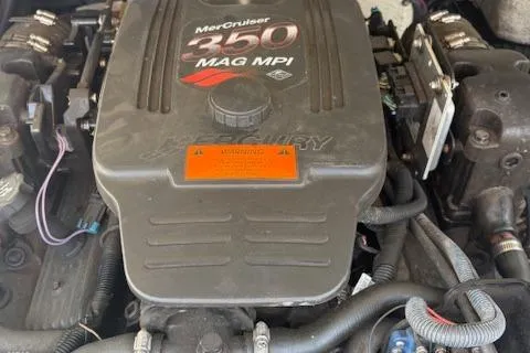 Slide: The Image of MerCruiser 350 MAG MPI engine in a 2003 Regal 2200 Bowrider boat. - 15