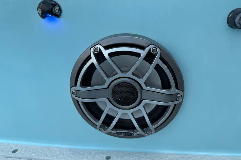 Slide: The Image of Marine speaker on SCB R24 boat, 2020 model, with blue LED light. - 16
