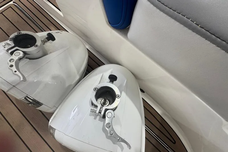 Slide: The Image of Boat deck with two white MB F22 Tomcat engine covers, 2019 model. - 17