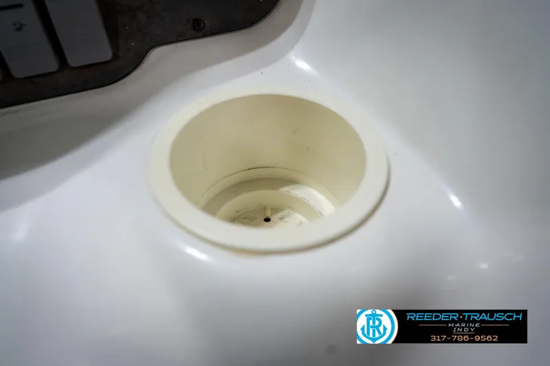 Slide: The Image of Cup holder on a 1995 Sea Ray 175 Bow Rider boat, close-up view. - 39