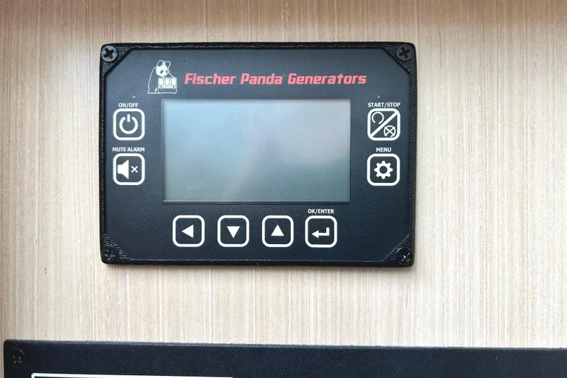 Slide: The Image of Control panel of Fischer Panda Generators on 2024 Regal 42 FXO yacht. - 38