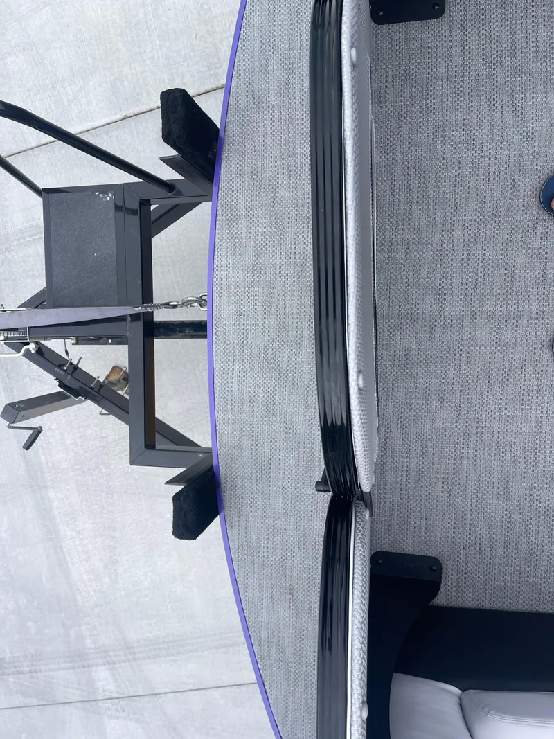 Slide: The Image of 2023 PlayCraft 3000 Infinity Extreme boat on trailer, top view. - 19