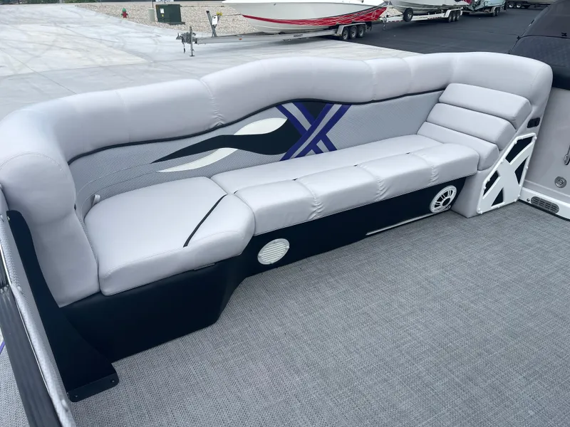 Slide: The Image of Luxurious seating on 2023 PlayCraft 3000 Infinity Extreme boat, featuring modern design and comfort. - 21