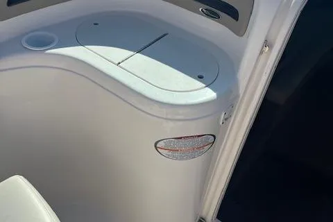 Slide: The Image of 2001 Chaparral 265 SSi boat interior detail with storage compartment. - 7