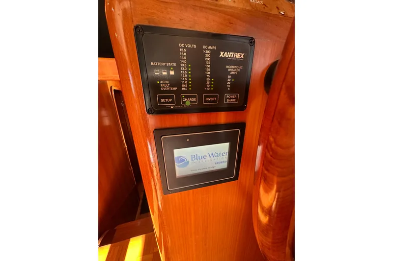 Slide: The Image of Control panel on 2003 Ocean Alexander 42 Sport Sedan yacht interior. - 20