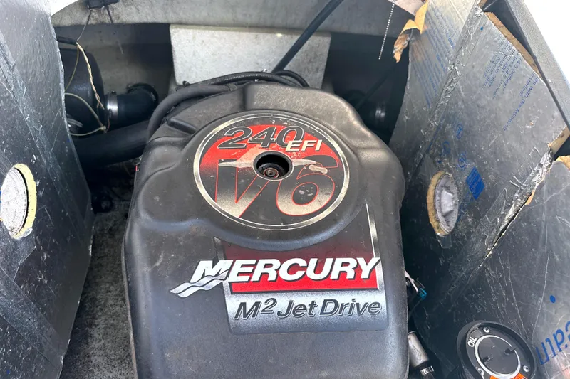 Slide: The Image of Mercury M2 Jet Drive engine in 2003 Sea-Doo Utopia 185 boat. - 20