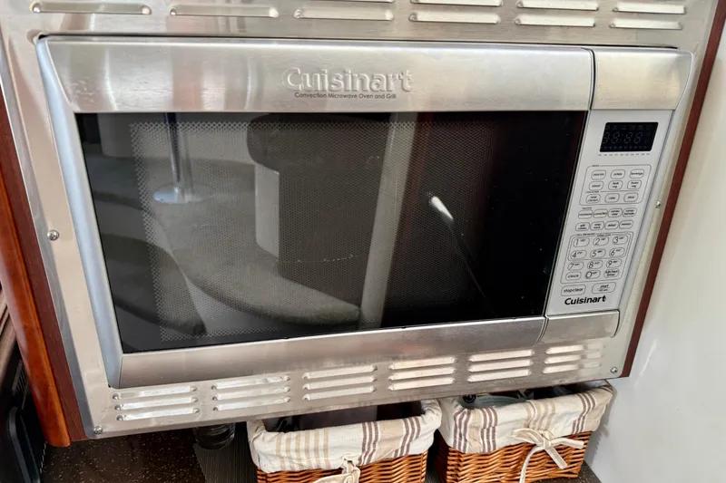 Slide: The Image of Cuisinart convection microwave in 2014 Meridian 391 Sedan yacht kitchen. - 30