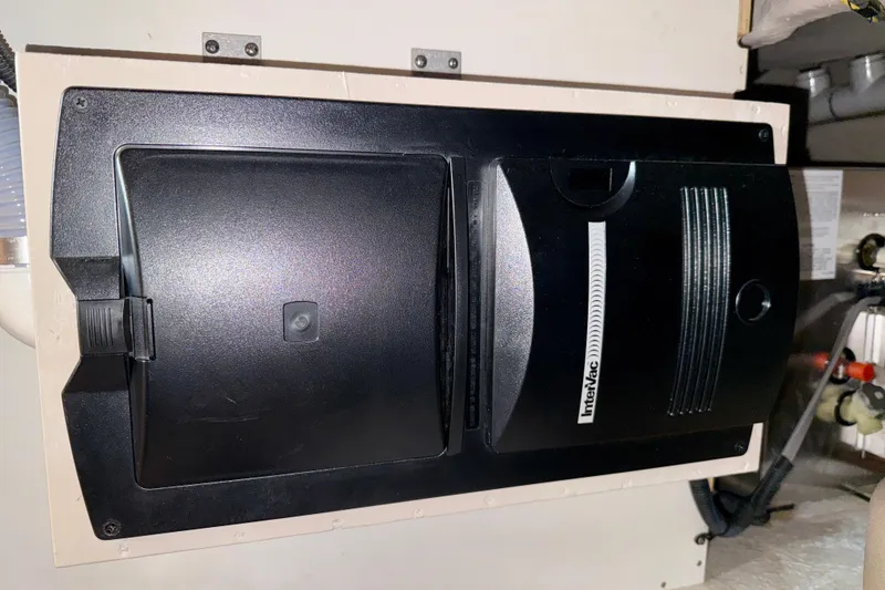 Slide: The Image of Built-in InterVac vacuum system in 2014 Meridian 391 Sedan yacht. - 37