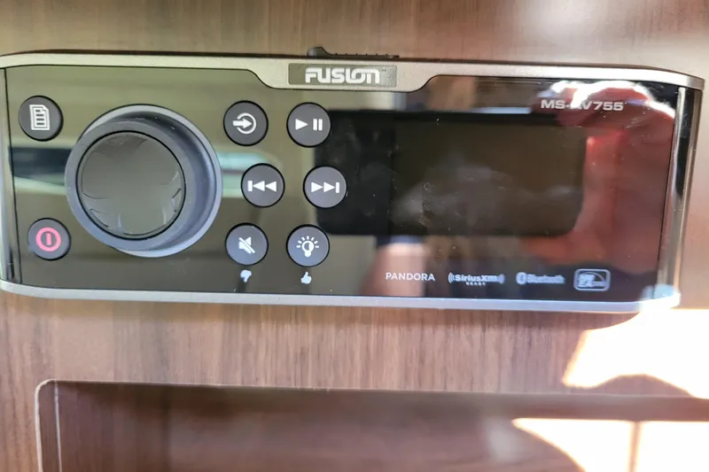 Slide: The Image of Control panel of a 2018 Regal 26 Express boat, featuring 120 VAC settings. - 30
