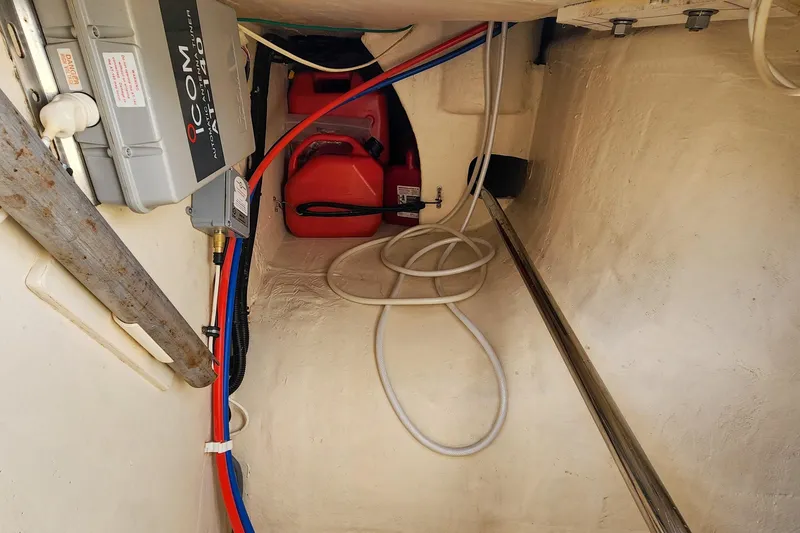 Slide: The Image of 2007 Antares Catamarans PDQ 44i interior with wiring and equipment. - 51