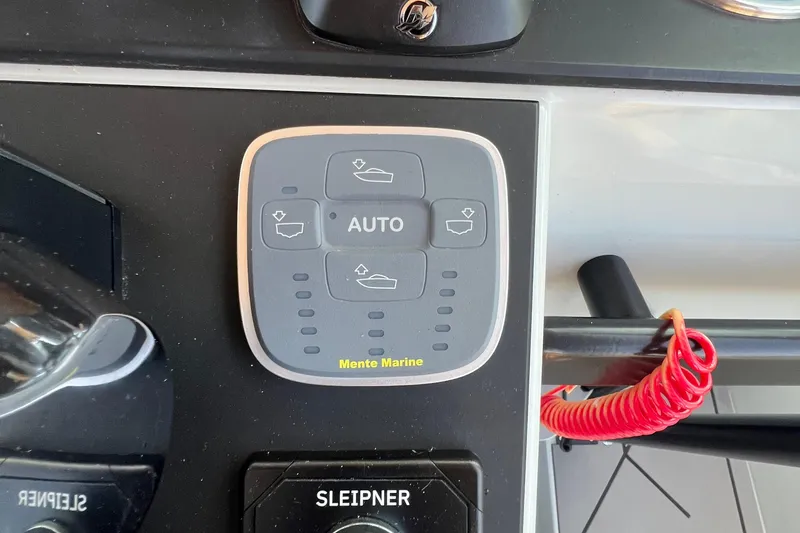 Slide: The Image of Control panel of 2023 Saxdor 320 GTO boat with Mente Marine system. - 30