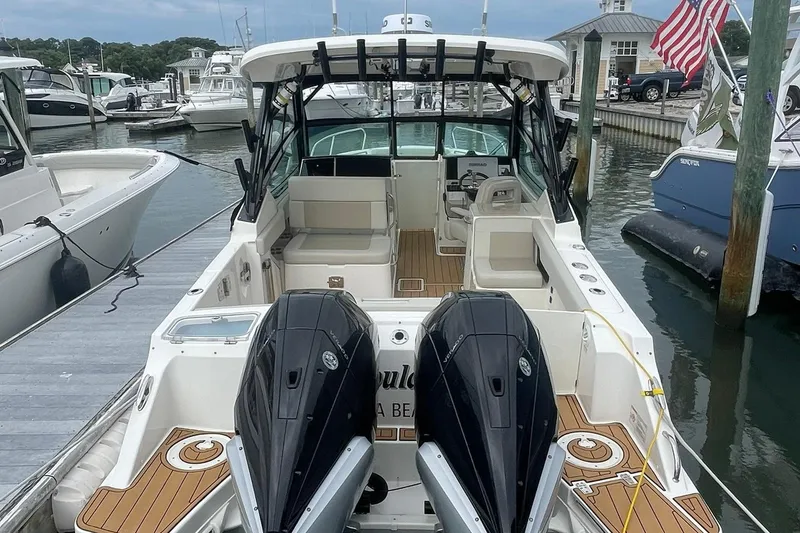 Slide: The Image of DOCKSIDE STERN OVERVIEW W/ENGINES UP - 64