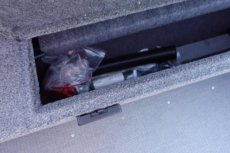Slide: The Image of Storage compartment in G3 AV19SF 2025 model, containing tools and accessories. - 23