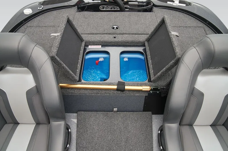 Slide: The Image of Manufacturer Provided Image: 2026 Nitro Z18 Pro boat interior with dual livewells and seating. - 41