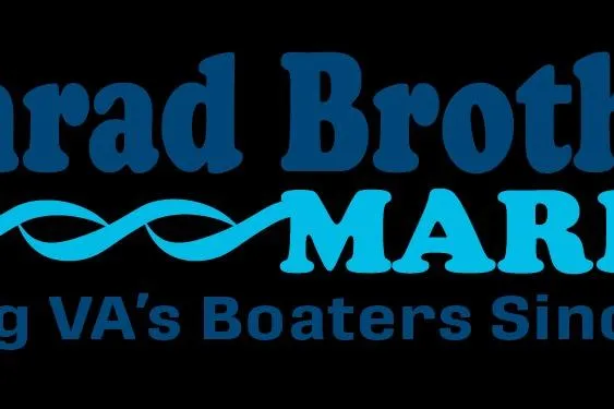 Slide: The Image of Conrad Brothers Marine logo with wavy design, serving Virginia's boaters since 1948. - 92