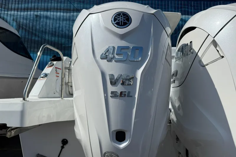 Slide: The Image of 2024 Jeanneau Leader 10.5 CC with Yamaha 450 V8 outboard engine. - 8