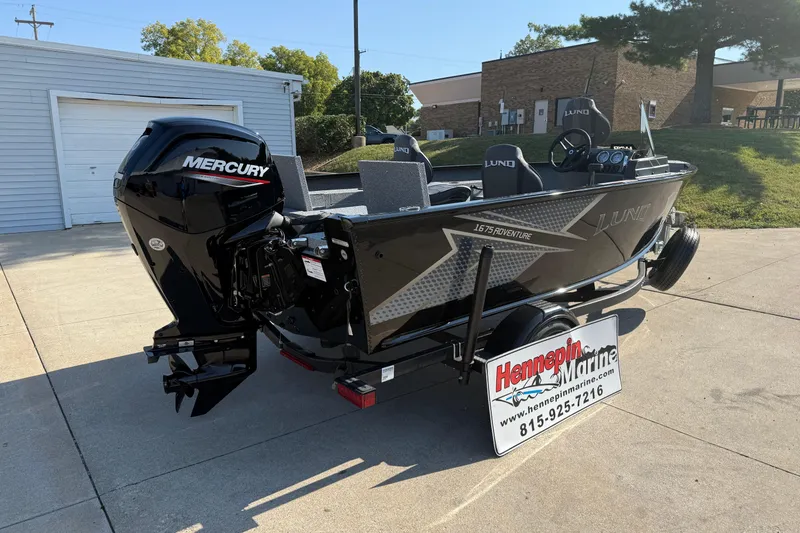 Slide: The Image of 2026 Lund 1675 Adventure SS boat with Mercury engine at Hennepin Marine dealership. - 8