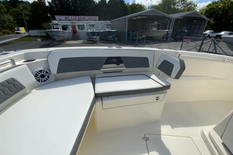 Slide: The Image of 2026 Cobia 265 Open Center Console boat interior at RT 113 Boat Sales. - 29