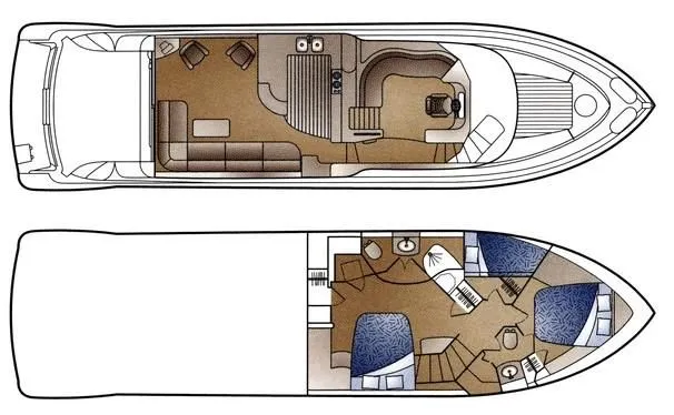Slide: The Image of Carver Yachts 570 Voyager Pilothouse 2002 - 54