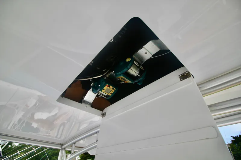 Slide: The Image of Ceiling-mounted equipment on 2004 Sculley Custom Carolina 58' Sportfish boat. - 22