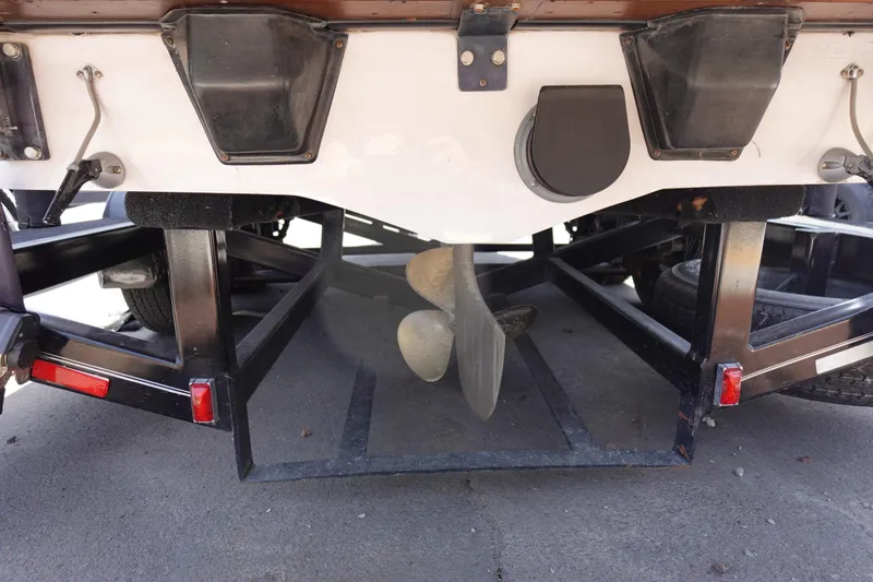 Slide: The Image of 1993 Correct Craft Ski Nautique 200 boat propeller and trailer detail. - 8