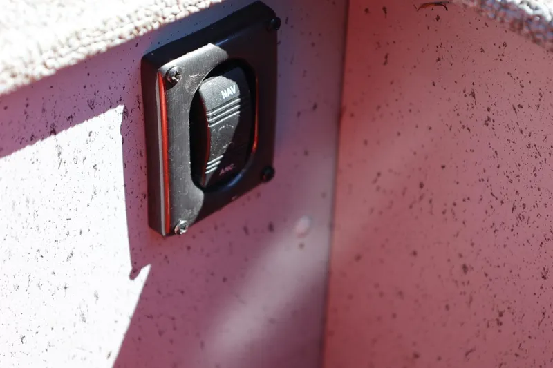 Slide: The Image of Switch panel on 2025 Lund SSV-18 boat interior. - 25