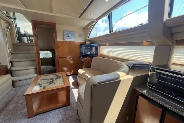 Slide: The Image of Luxurious interior of 2005 Meridian 368 Motoryacht with cozy seating and modern amenities. - 55