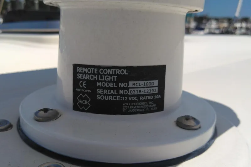 Slide: The Image of Remote control searchlight on 2008 Legacy Yachts 32, model RCL-100D, 12VDC, 10A. - 31