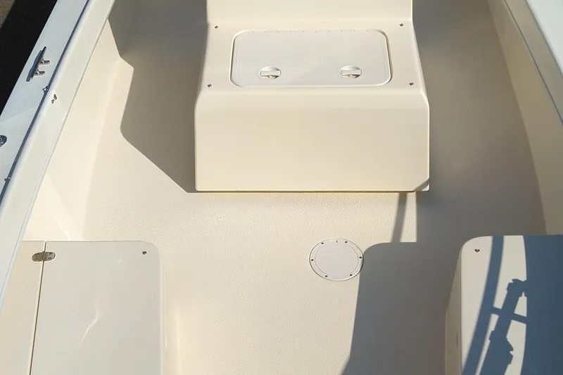 Slide: The Image of 2011 Eastern 20' Center Console boat interior with storage compartments. - 5