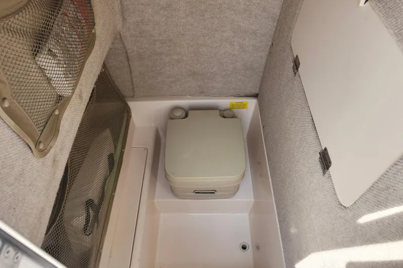 Slide: The Image of Portable toilet in 2008 Grady-White Fisherman 222 boat cabin. - 30