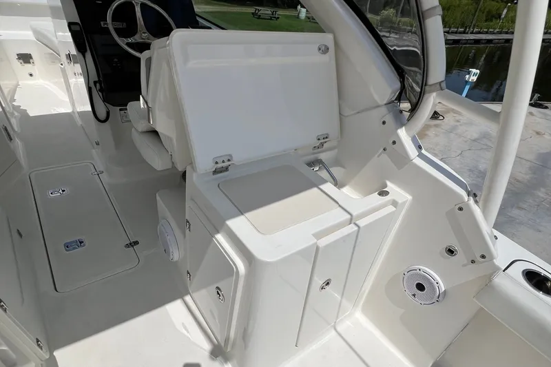 Slide: The Image of sink and cutting board w/storage - 34