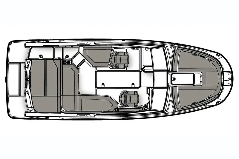 Slide: The Image of Manufacturer Provided Image: Top view layout of 2018 Sea Ray SPX 230 boat. - 29