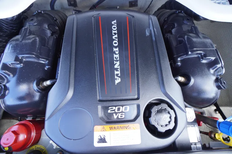 Slide: The Image of Volvo Penta 200 V6 engine in 2019 Regal 1900 ES Bowrider boat. - 19