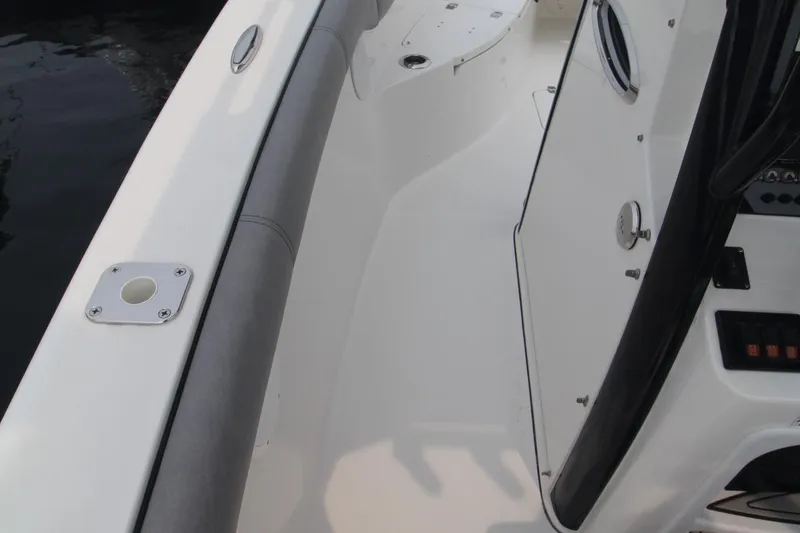 Slide: The Image of 2020 Sea Pro 259 Center Console boat interior with sleek design and modern features. - 22