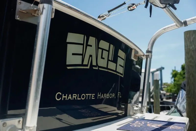 Slide: The Image of 2008 Mainship Pilot 34 boat named "Eagle" docked at Charlotte Harbor, FL. - 10